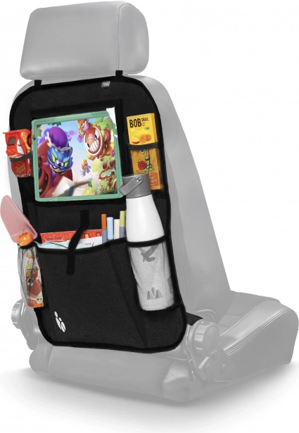 Seat organizer with tablet pocket, Black