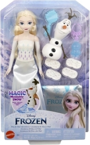 Poupée Frozen Elsa avec Olaf et neige magique