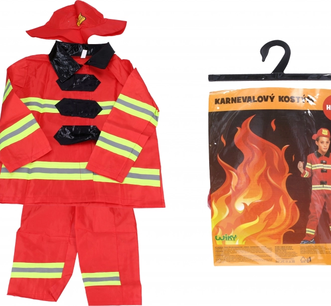Ensemble carnaval - pompier M 110-120 cm