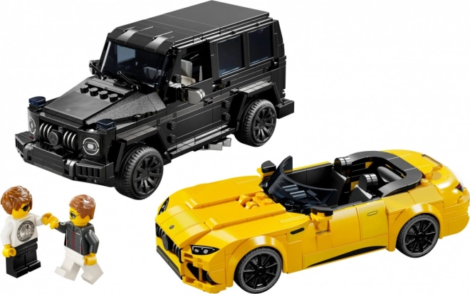 Twee iconische auto’s in één bouwset