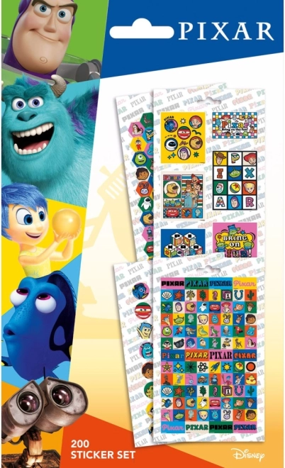 Autocollants PIXAR, lot de 200 pièces