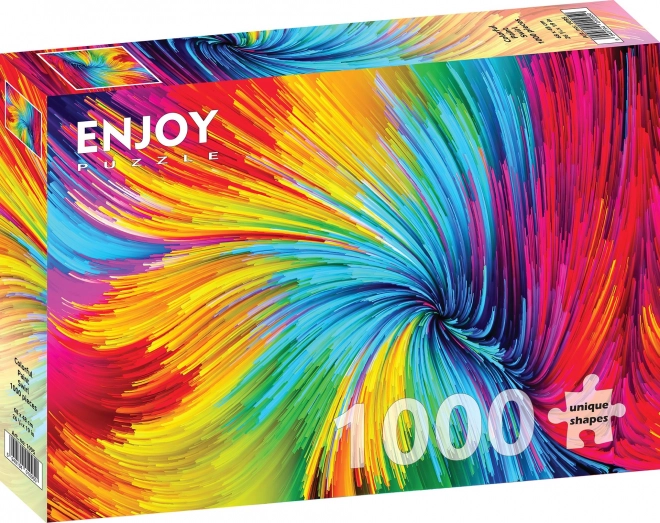 Geniet van puzzel kleurrijke werveling 1000 stukjes
