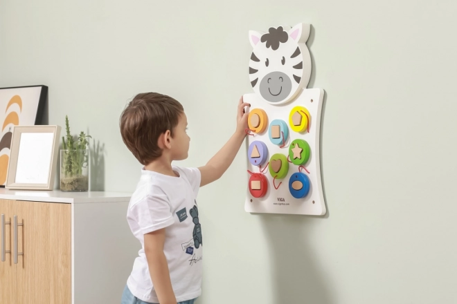 Houten wandspel - kleuren en vormen