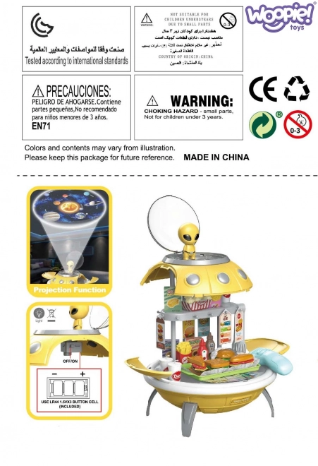 Woopie UFO fastfood 3-in-1 speelgoed