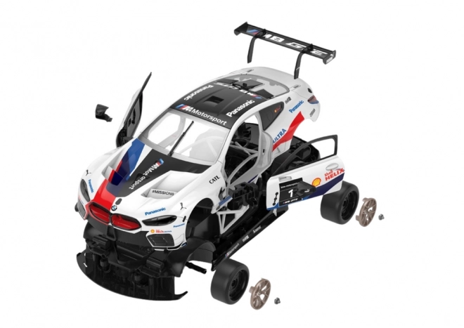Rastar RC bouwpakket 1:18 BMW M8 GTE wit 66 stuks