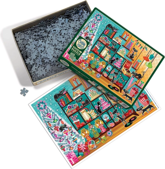 Puzzel Kerstkatten 1000 stukjes