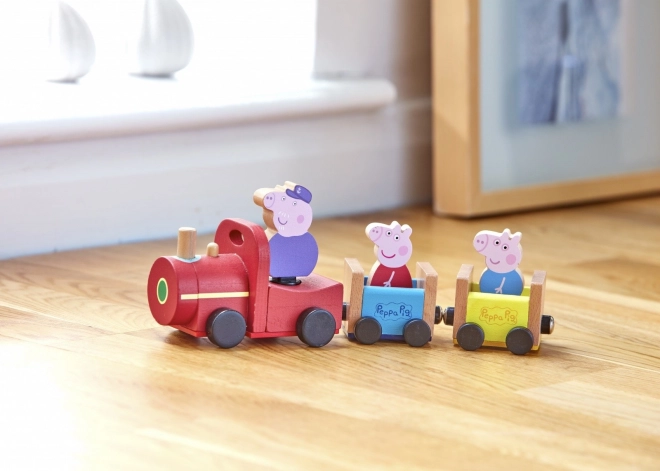 Peppa Pig Wooden Train Set
