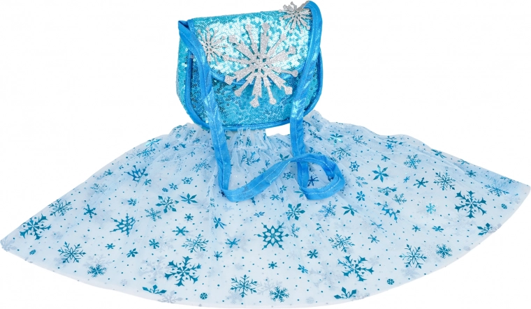 Magical skirt and glittery handbag