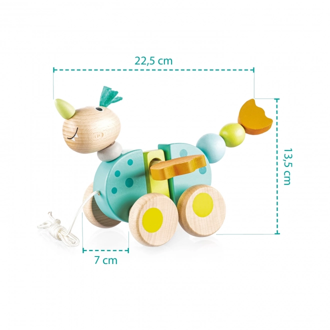 Houten trekfiguur, Draak