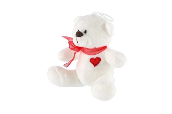 Plush Teddy Bear with Bow and Heart 12 cm