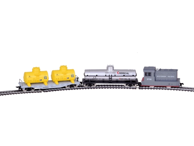 Elektrische set met besturingseenheid en goederentrein