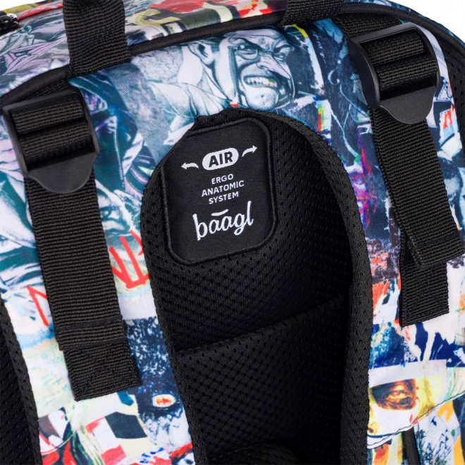 BAAGL Sac à dos scolaire Skate Batman Comics