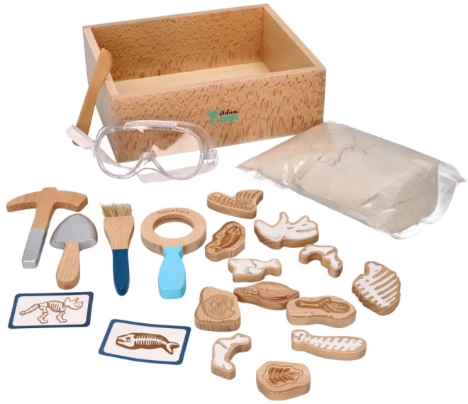 Archeologische set voor kinderen met kinetisch zand