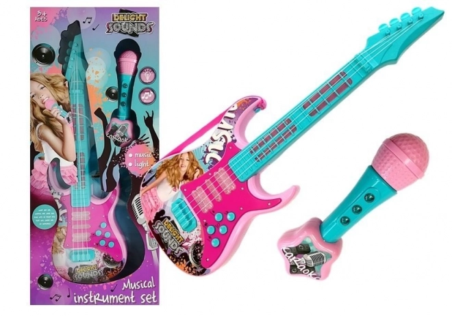 Gitaar met microfoon Karaoke set