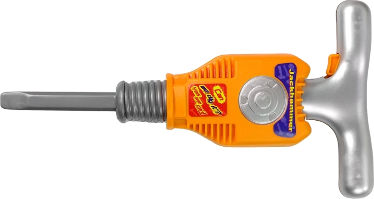 Working toy pneumatic hammer with batteries