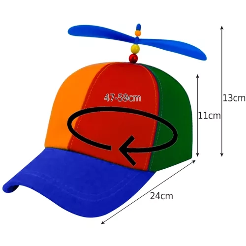 Unisex propellerpet, meerkleurig Malatec