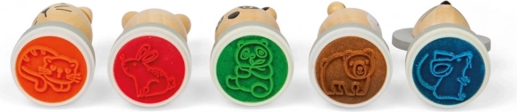 Holzstempel mit Tieren von Bigjigs Toys