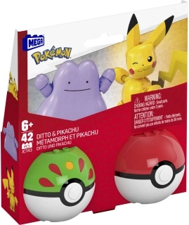 Building Set Pokémon Figures Pikachu and Ditto