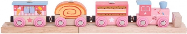 Bigjigs Rail train express sucré avec rails