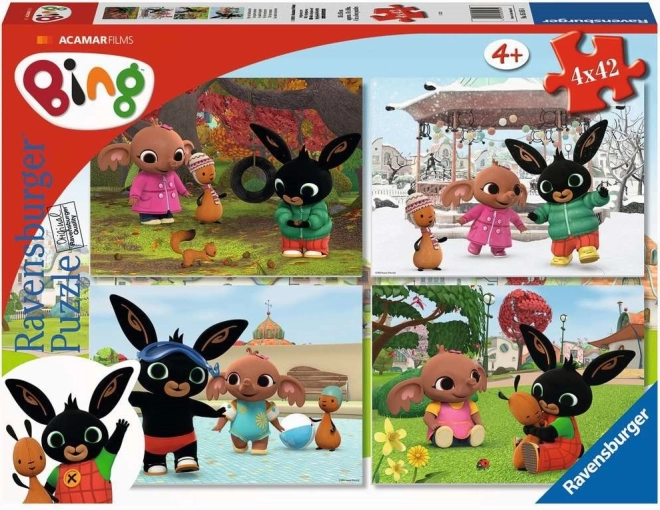Ravensburger puzzel Bing 4×42 stukjes