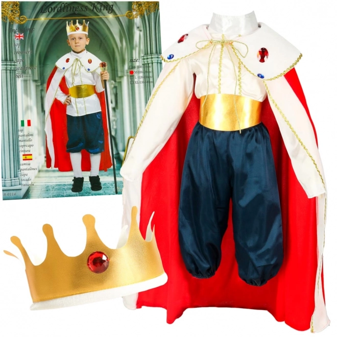 Carnavalskostuum koning maat M