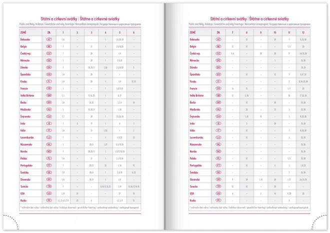 Weekelijkse agenda Capys 2024 rood