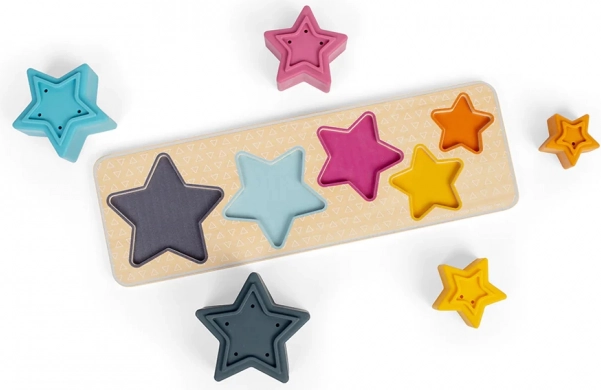 Bigjigs Toys stacking puzzle stars for water