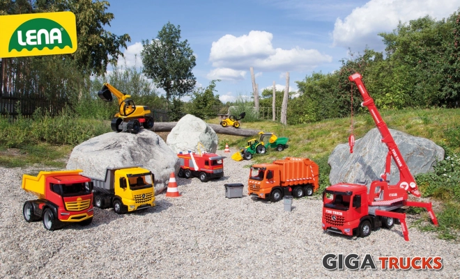 Bagger Lena Giga Trucks Gelb-Schwarz