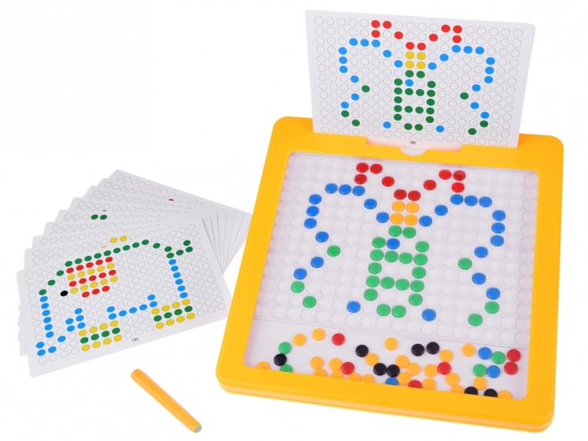 Tableau éducatif magnétique avec chevilles pour assemblage