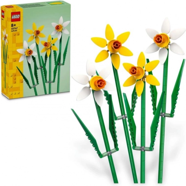 LEGO Daffodils – yellow and white daffodils for a vase