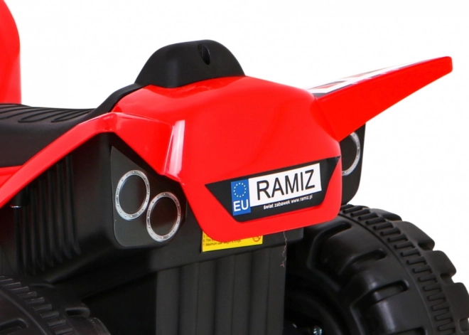 Snelle kinderaccu vierwieler geel – Rood