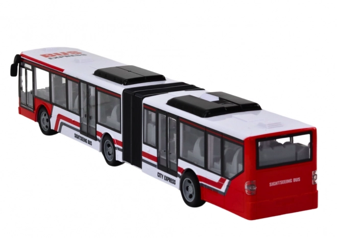 RC op afstand bestuurde stadsbus rood/wit