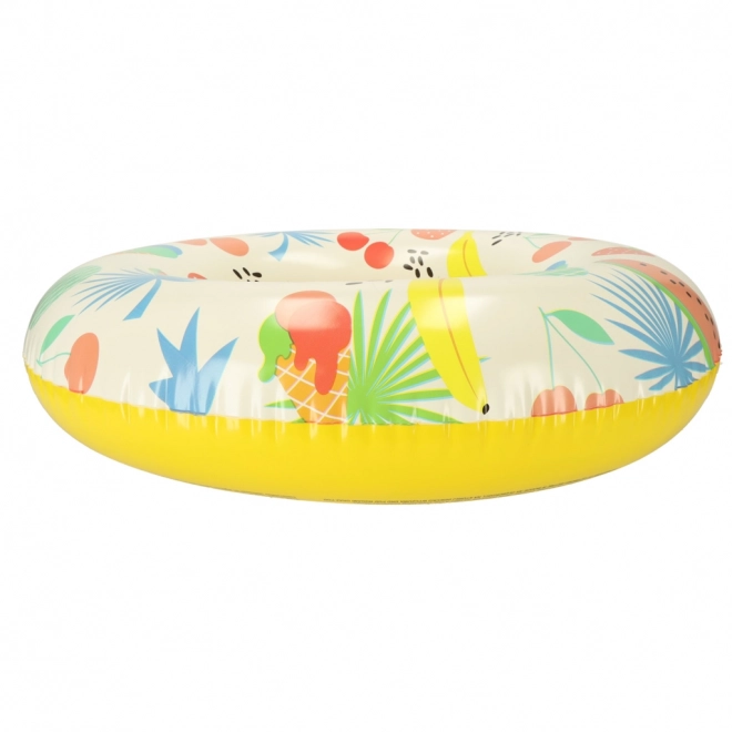 Opblaasbare kinderzwemring met fruitprint