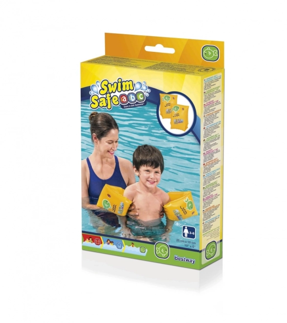 Opblaasbare zwemhulpmouwtjes geel S 25x15cm BESTWAY