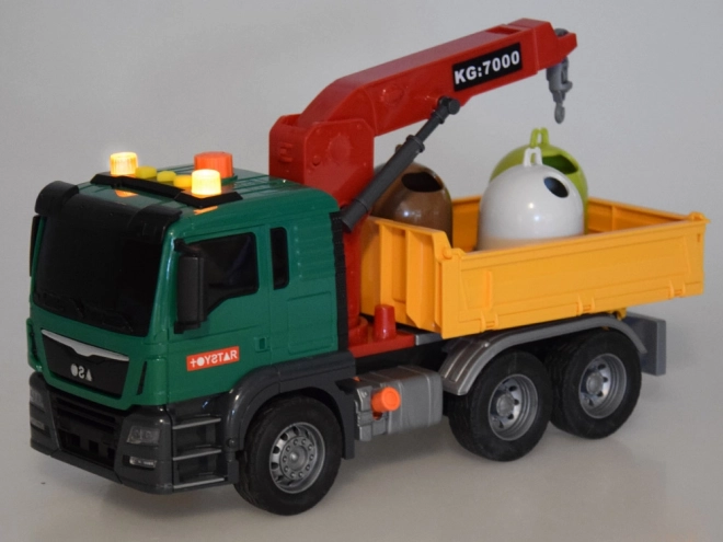Bildungsspielzeug Müllabfuhr mit Containern Toytar