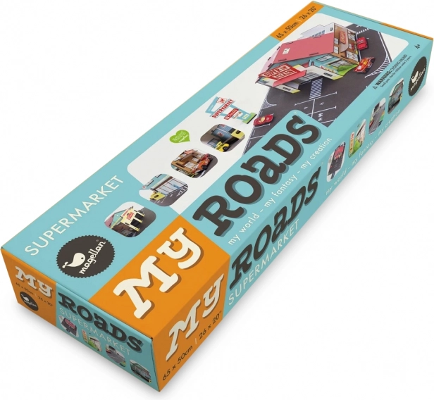 Magellan MyRoads Supermarket – bouwset stadswegen en winkel