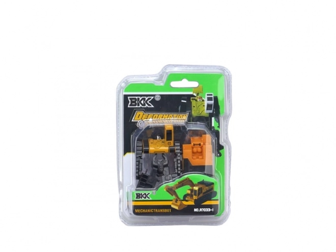 Transformerende robot - graafmachine/bulldozer/tankwagen