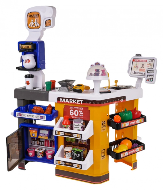 MEGA Supermarkt met mandje + accessoires