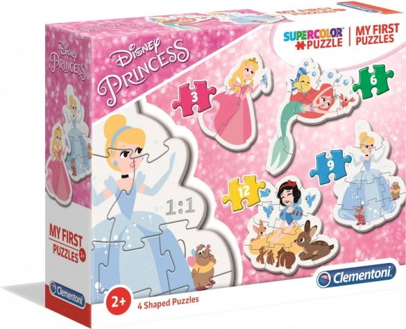 My First Puzzle Disney Princesses 4-in-1 (3, 6, 9, 12 pieces) – Clementoni