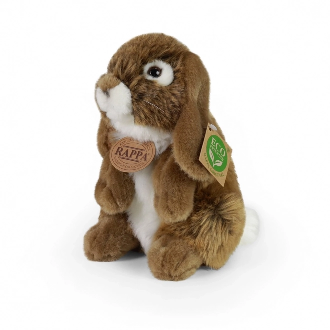 Staande bruine pluche konijn 18 cm ECO-VRIENDELIJK