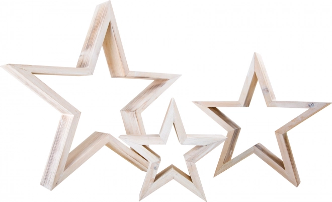 Small Foot Houten decoratie sterren wit
