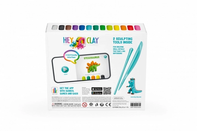 Plasticine Hey Clay set Dinosaurussen