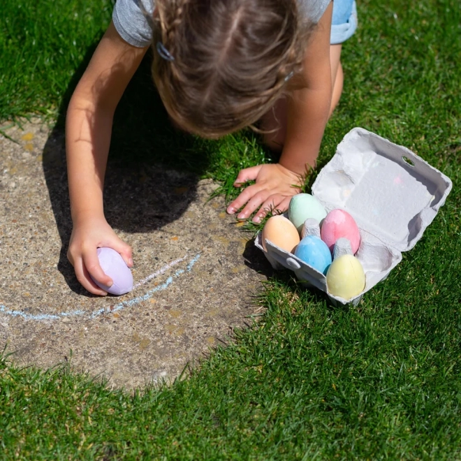 Set van eivormige pastelkrijtjes van Bigjigs Toys