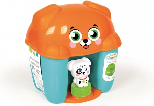 CLEMENTONI Soft CLEMMY box hondje – 6 zachte blokken