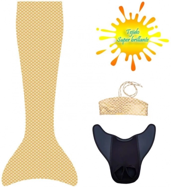 Set with Fin and Bikini Aquaris Sunny
