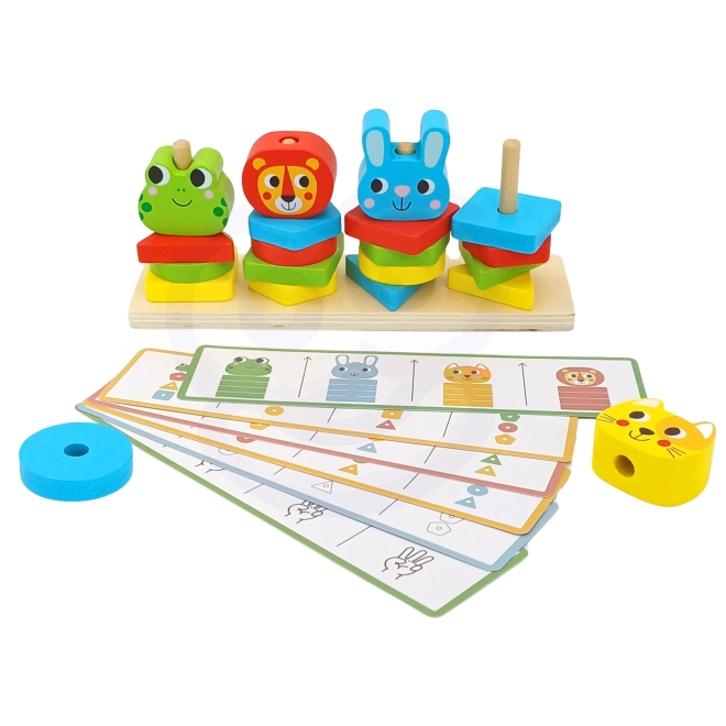 Woopie Montessori Dierenpiramide 27 stuks