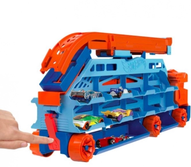Hot Wheels Trek met Hoge Baan HDY92