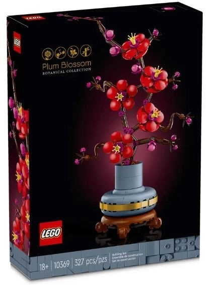 LEGO Icons Blumenvase Pflaumenblüte