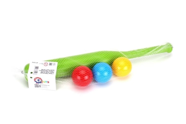 Kunststoff-Baseballschläger 50 cm mit 3 Bällen