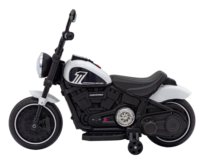 Motorrad Chopper FASTER – Weiß